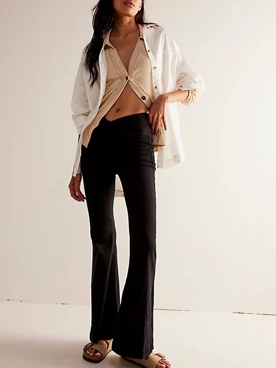 Free People Venice Beach Flare Pull-On Jeans ( We The Free )